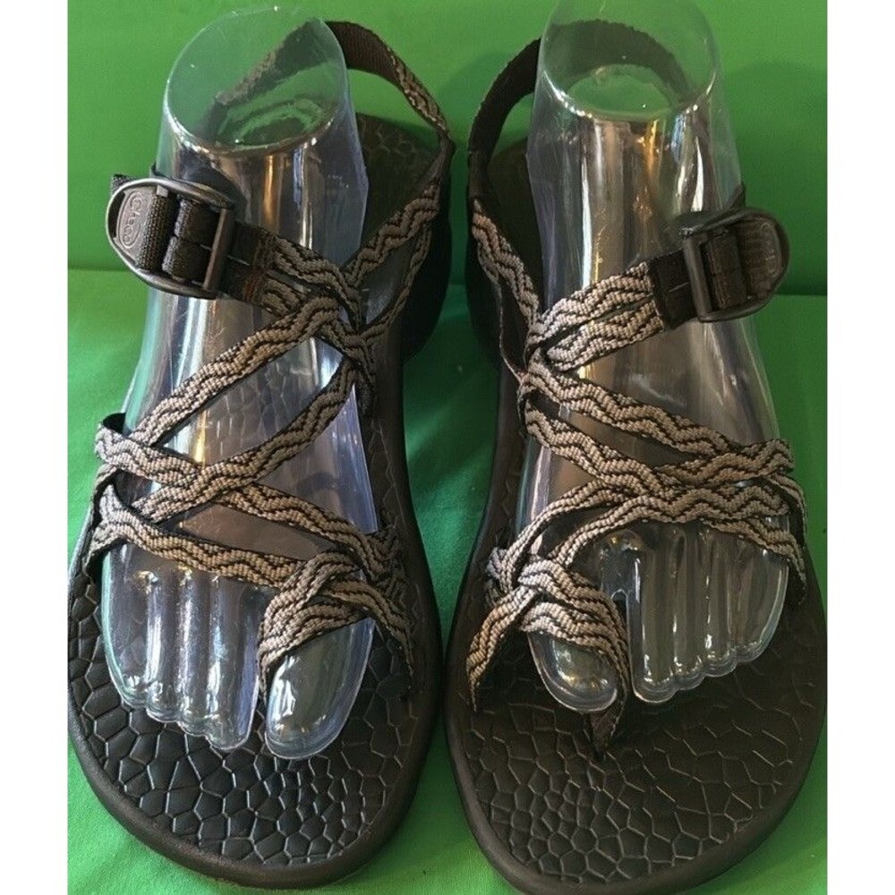 CHACO Updraft EcoTread Outdoor Sandals Black Waves Womens Size 10M Hike Outdoor